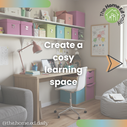 Homeschool home education learning space.